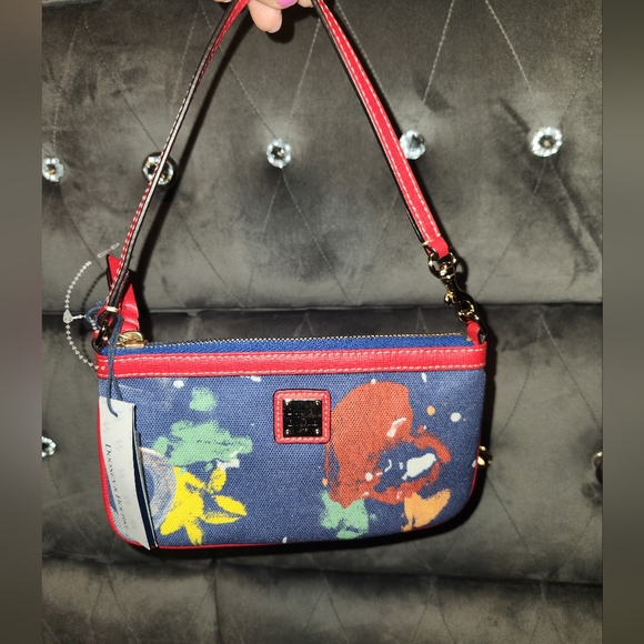Dooney & Bourke Handbags - NWT Dooney & Bourke Paint Splatter Wristlet